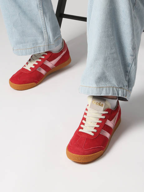 Sneakers Elan Glitz Uit Leder Gola Rood women CLB790 ander zicht 1